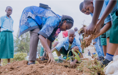 MKU students boost green Kigali with tree-planting drive