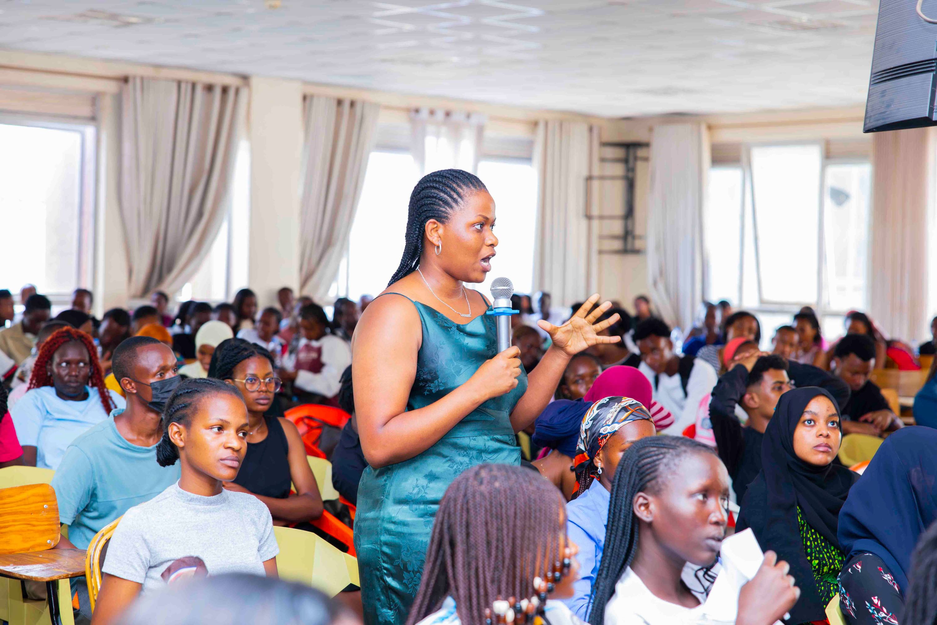 MKU students engage in a dialogue on the Role of Youth in Consensus-Based Democracy and Diverse Political Ideas.