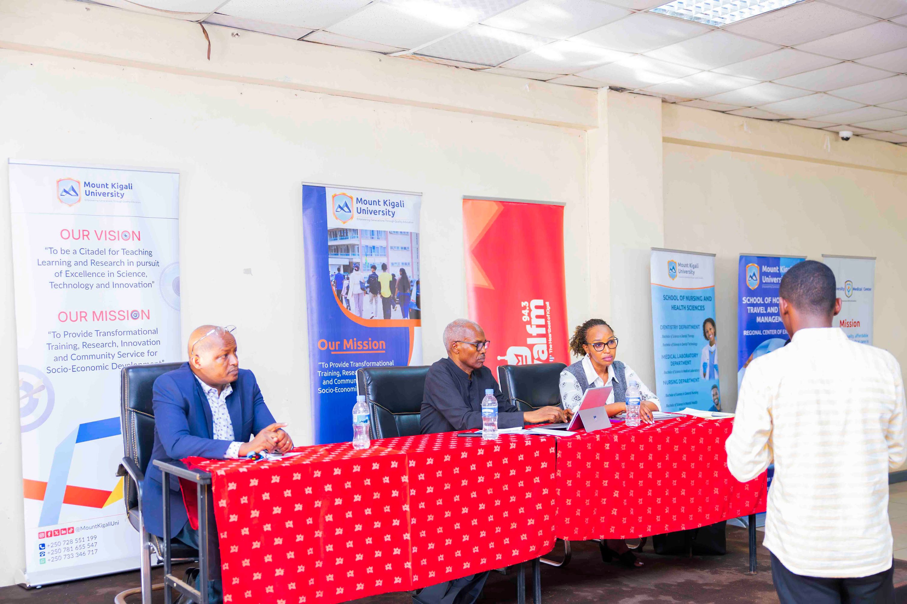 Hon. Senator Dr Charles Murigande and Hon. MUKABALISA Germaine