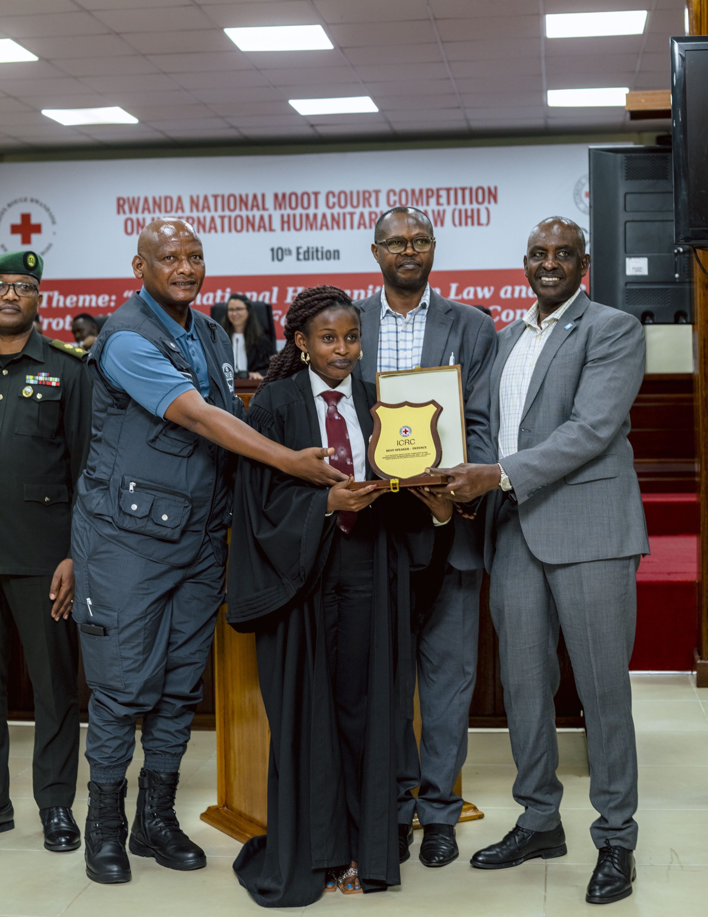 Gloria Nshuti Nziza received the Best Speaker 