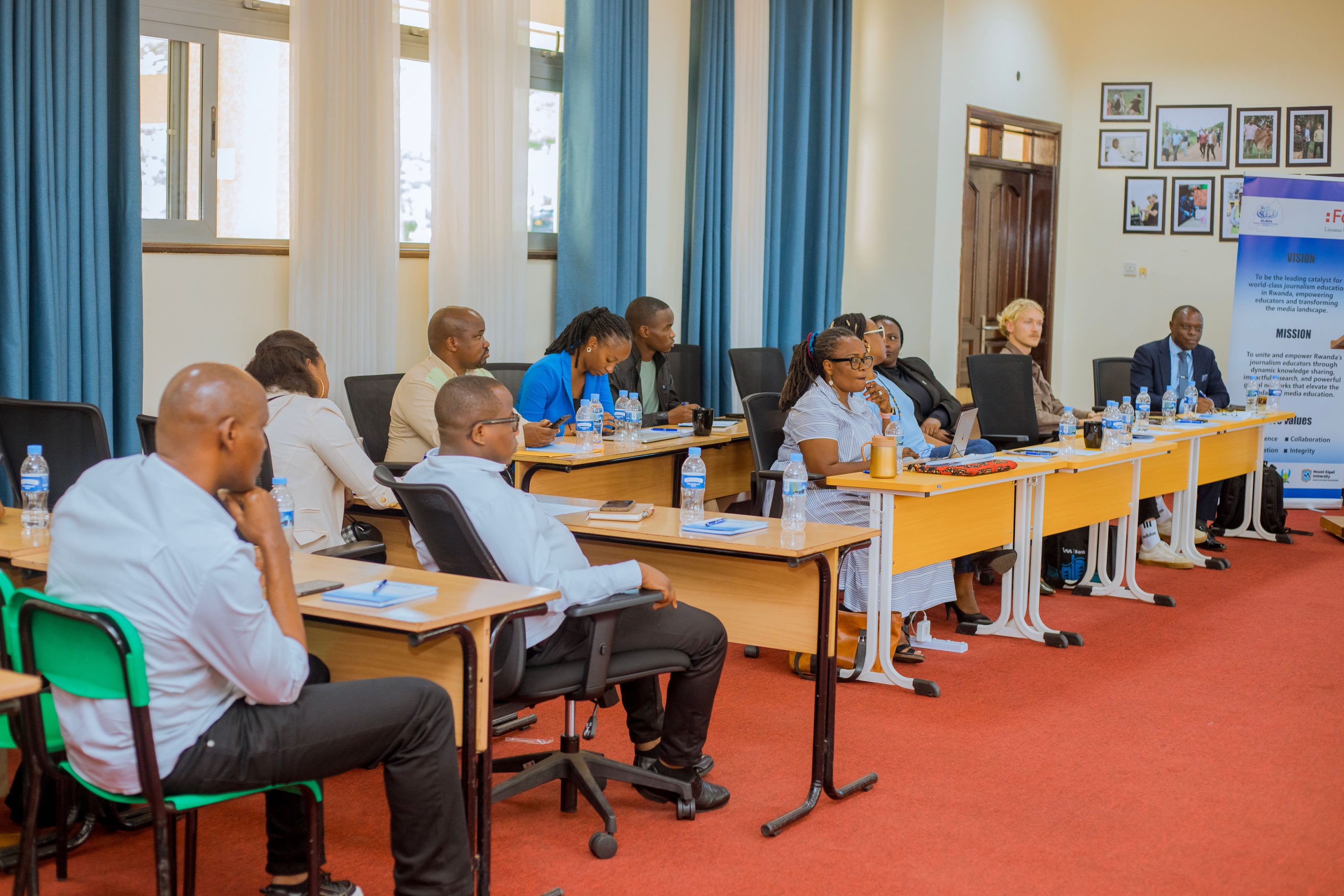Journalism educators and media stakeholders participate in the meeting, reinforcing the need for continued dialogue and joint efforts to improve journalism training, freedom of expression, and responsible reporting in Rwanda.
